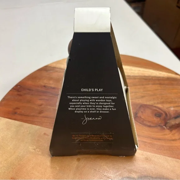 Hearth & Hand with Magnolia Toy Rainbow Wooden Ring Stacker 7pc NEW WITH DEFECT - Picture 5 of 9